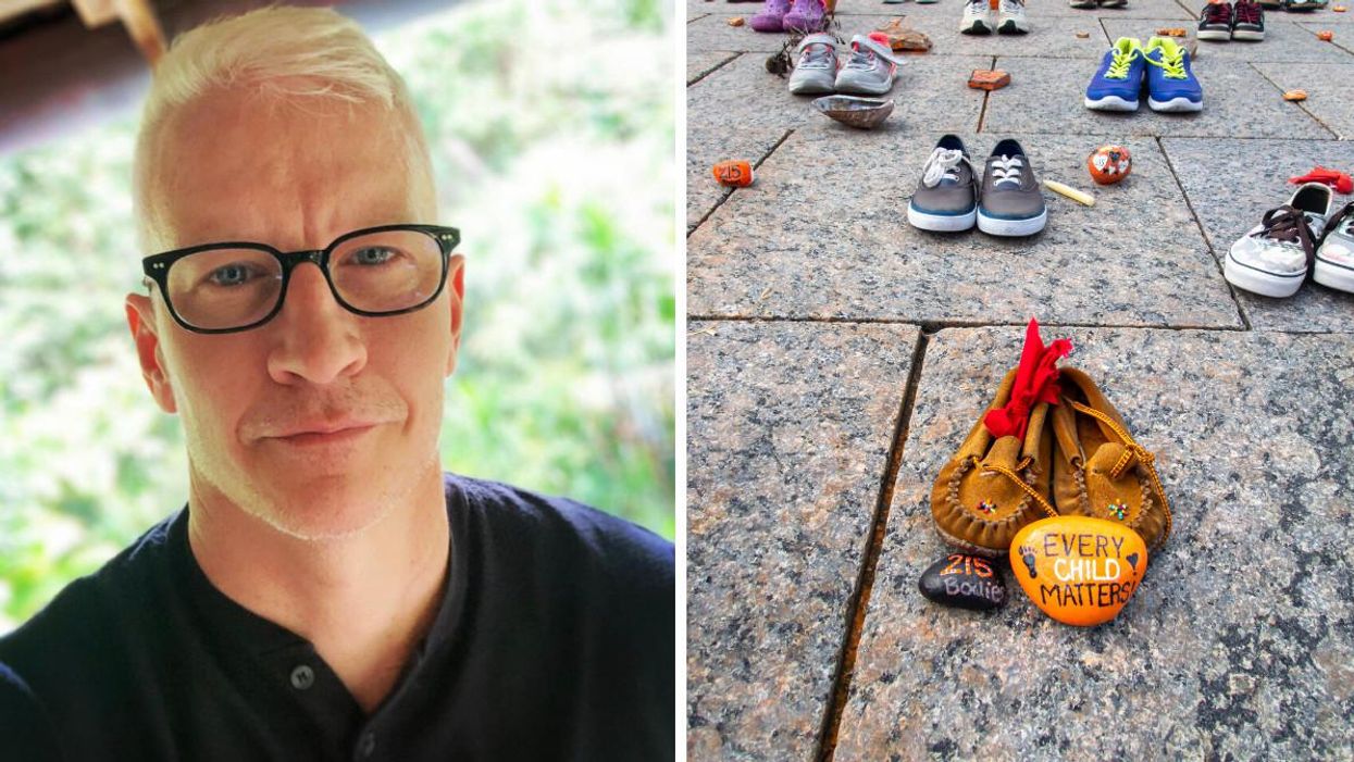 Anderson Cooper Was Seen Filming At An Unmarked Residential School Gravesite In Saskatchewan
