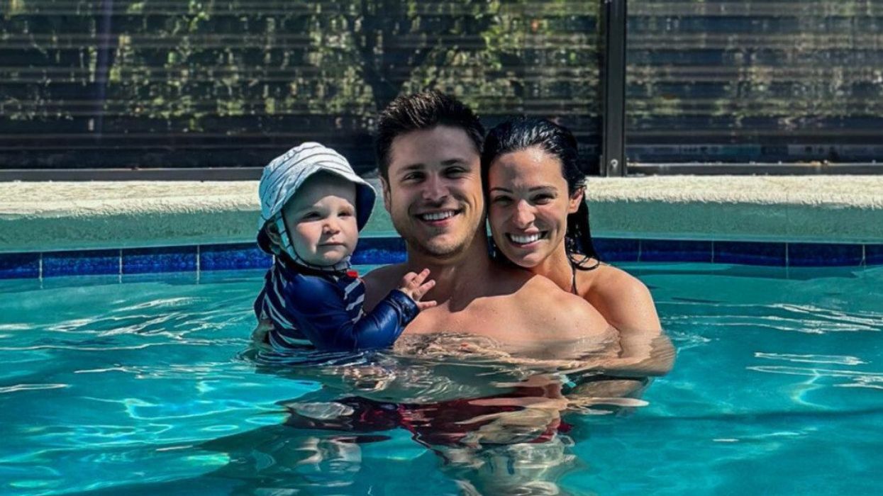 Andréanne et Carl d'Occupation Double Chez Nous avec leur fils.