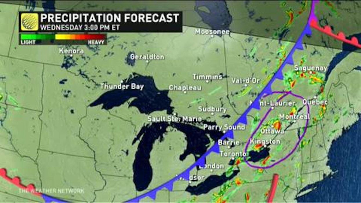 Parts Of Ontario Are Getting Hit With Up To 10 cm Of Snow & Strong Winds Today