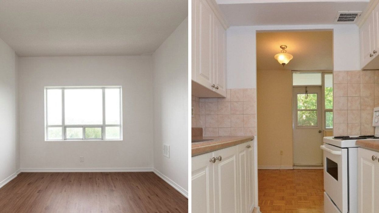 Apartment in North York. Right: Apartment in The Annex.