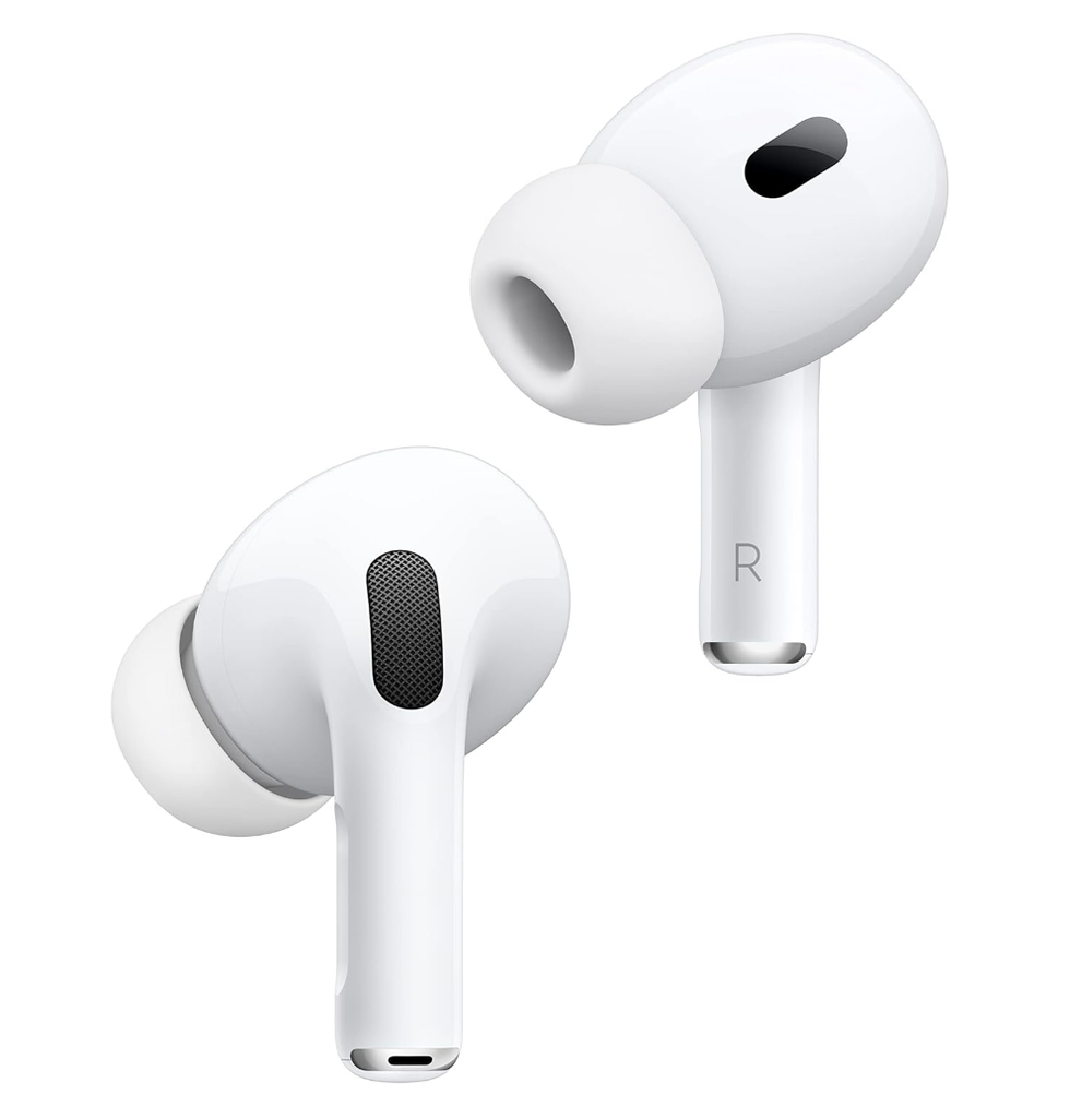 Apple AirPods Pro (2e g\u00e9n\u00e9ration) blancs.