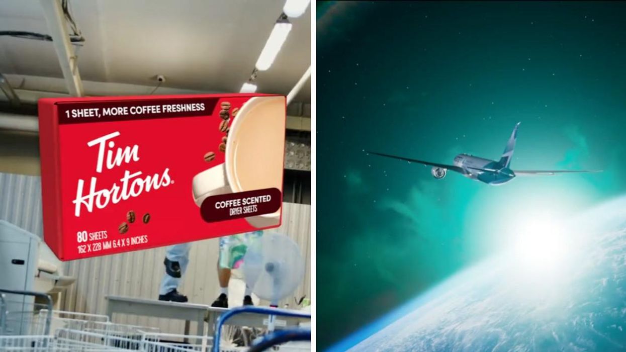 April Fools' Day jokes from Tim Hortons and WestJet.