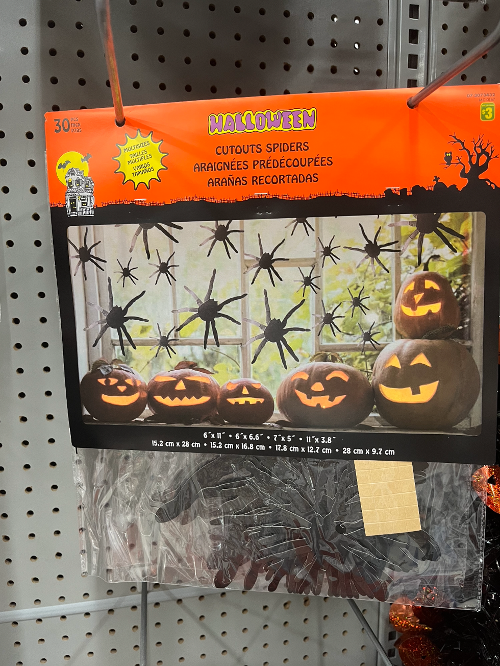 Araign\u00e9es au Dollarama.