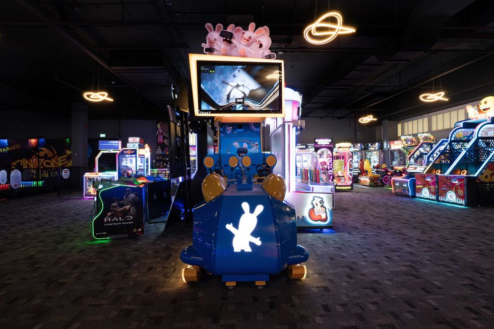 Arcade at Bowls & Blasters.