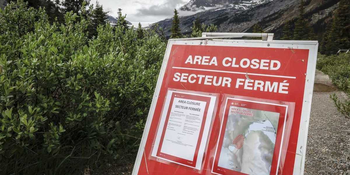 Section of Banff National Park remains closed to visitors one year after rockfall Section of Banff National Park remains closed to visitors one year after rockfall