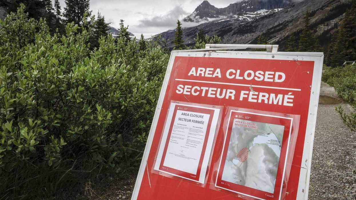 Area of Banff National Park closed after rockfall