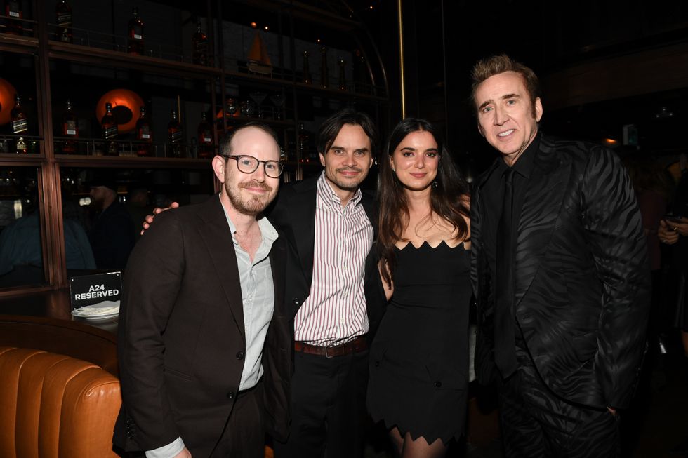 Ari Aster, Kristoffer Borgli, Dylan Gelula and Nicolas Cage at a 2023 TIFF event in Toronto.