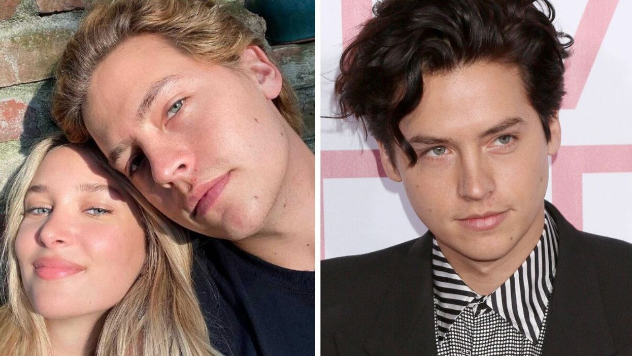 Ari Fournier and Cole Sprouse. Right: Cole Sprouse.