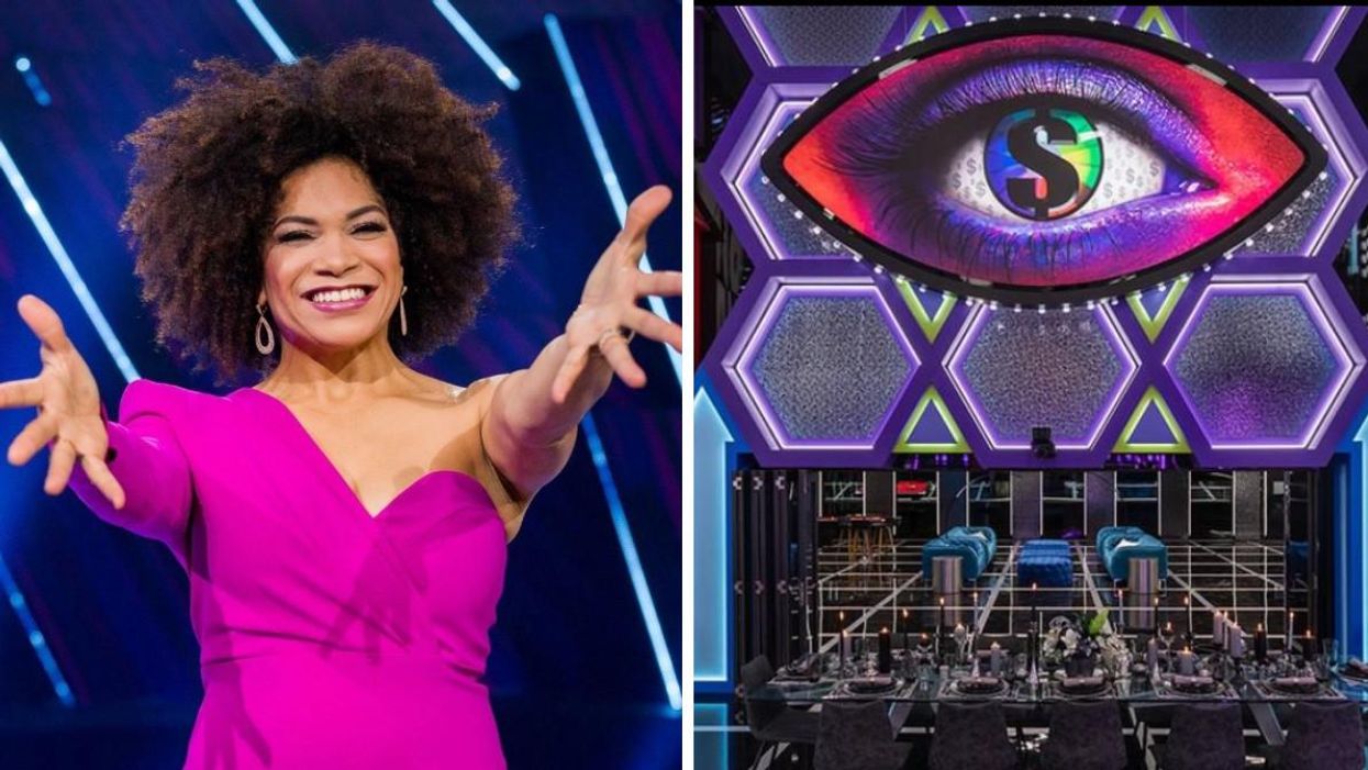 Arisa Cox. Right: The Big Brother Canada house.