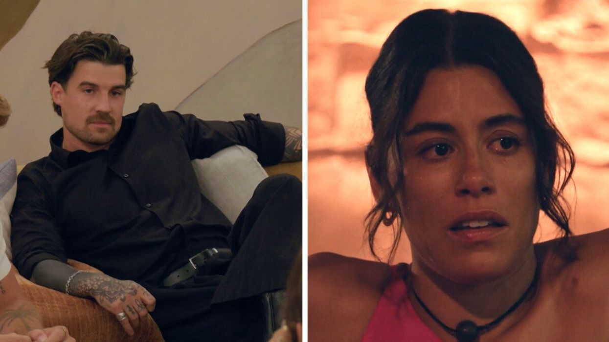 Arnaud Nadeau à OD Chypre. Droite : Naomi Auger lors de son élimination à OD Chypre.