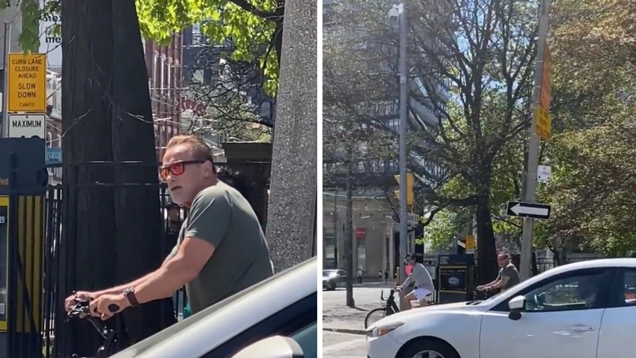 Arnold Schwarzenegger in Toronto.
