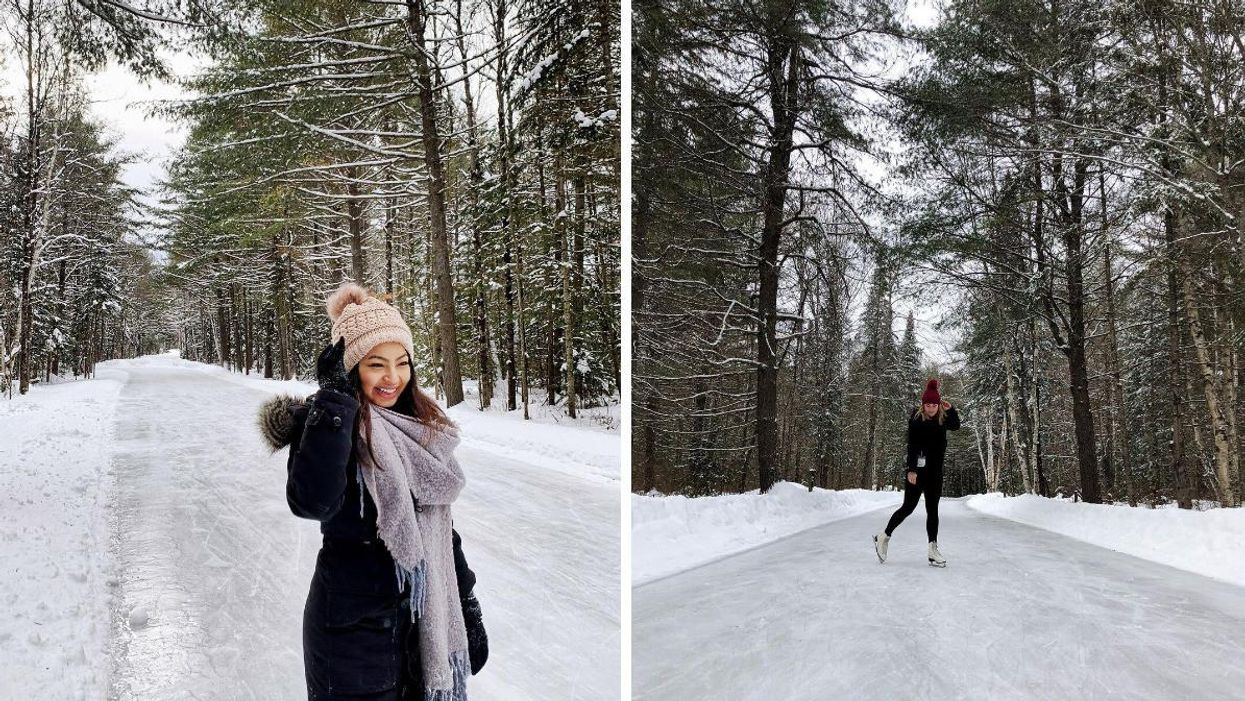 Arrowhead Provincial Park's Skating Trail Will Let You Glide Through A Glistening Forest