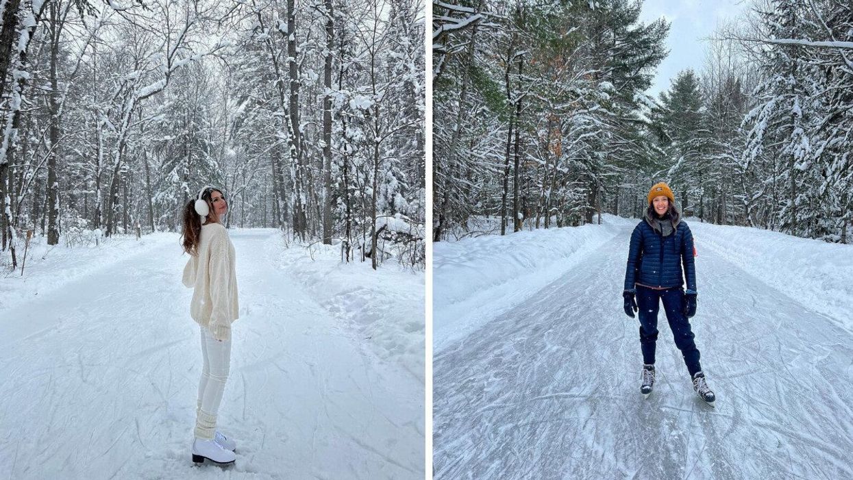 Arrowhead Provincial Park Skating Trail.