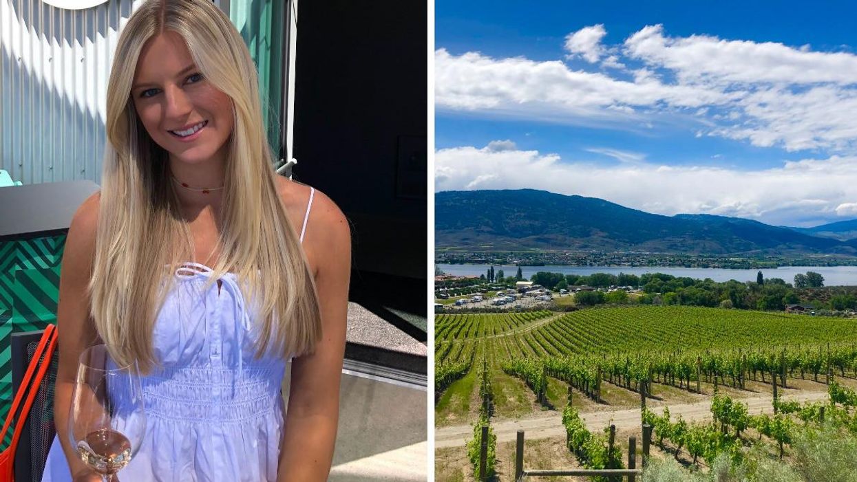 Ashley Harris. Right: NK'MIP Cellars.