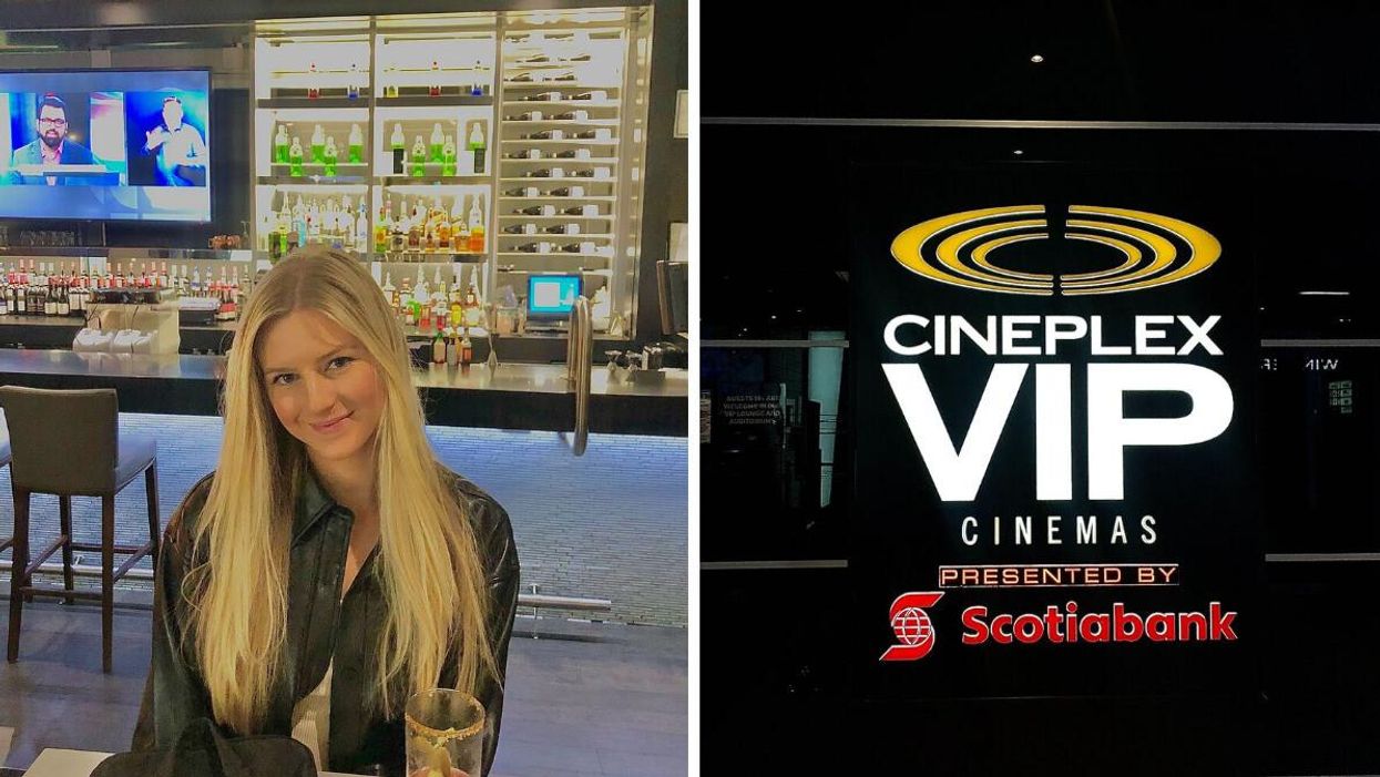 Ashley Harris. Right: VIP Cinema Cineplex.