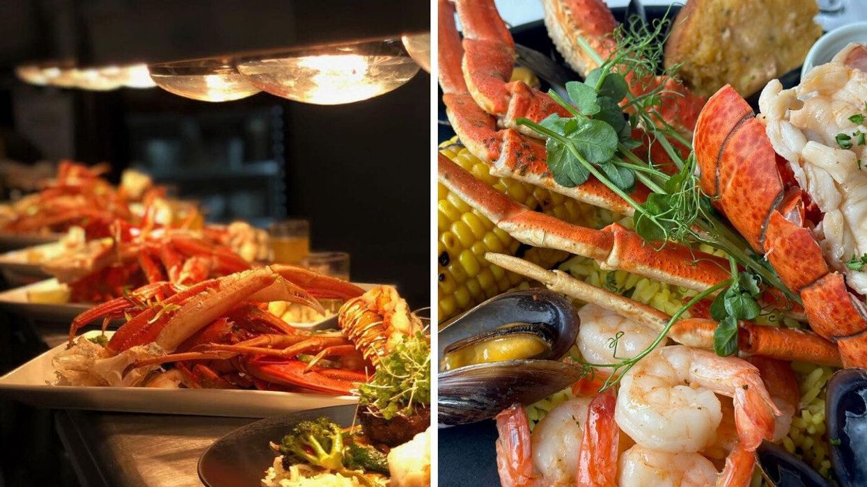 Assiettes de fruits de mer du restaurant Le Rouge Vin.