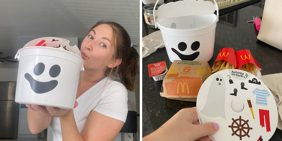 Mcdonalds happy meal halloween top buckets