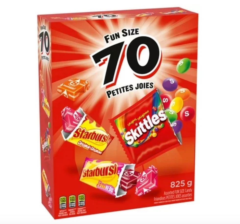 Assortiments de Skittles et Starburst