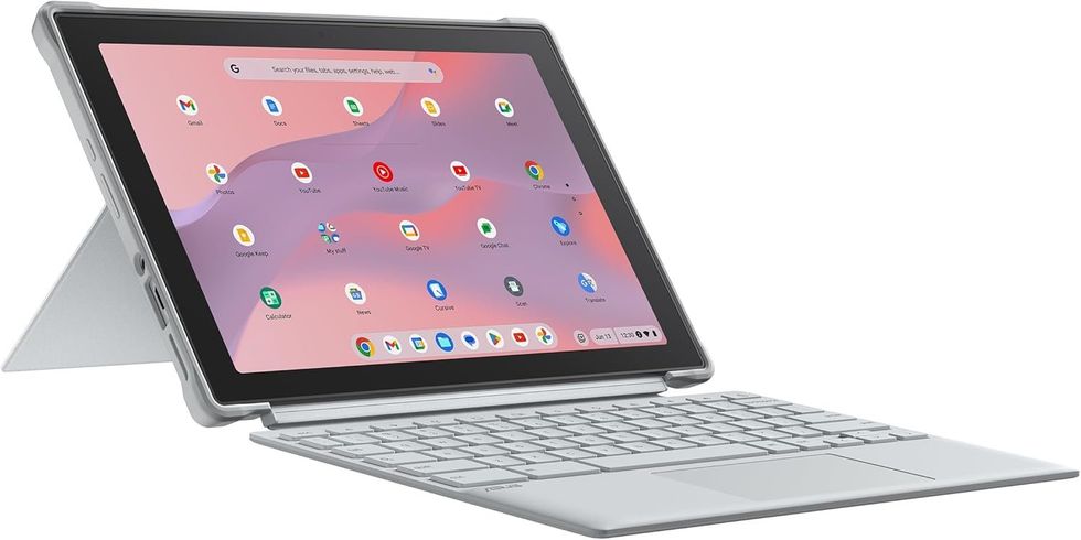 ASUS Chromebook CM30 argent brouillard, 10,5 pouces, 8 Go de RAM, 128 Go, sur le site d'Amazon.