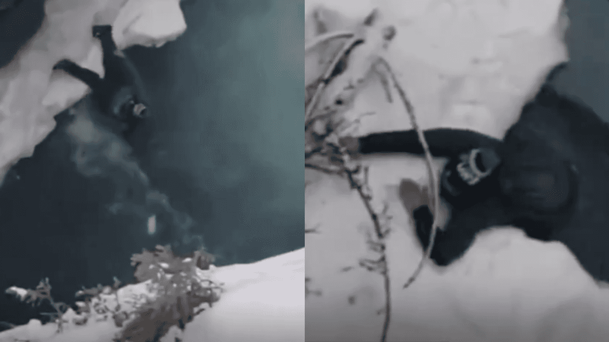 Athabaskan Falls Video Shows A Man Slipping Into Freezing Water