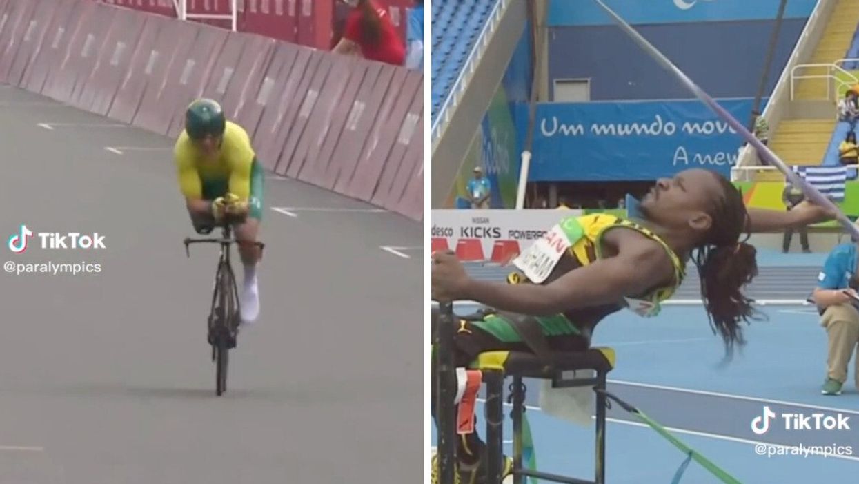 Athletes from the Paralympics TikTok.