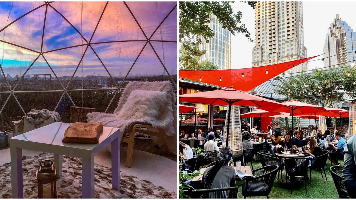 Atlanta Patios Rooftops Heated Winter Igloos Firepits