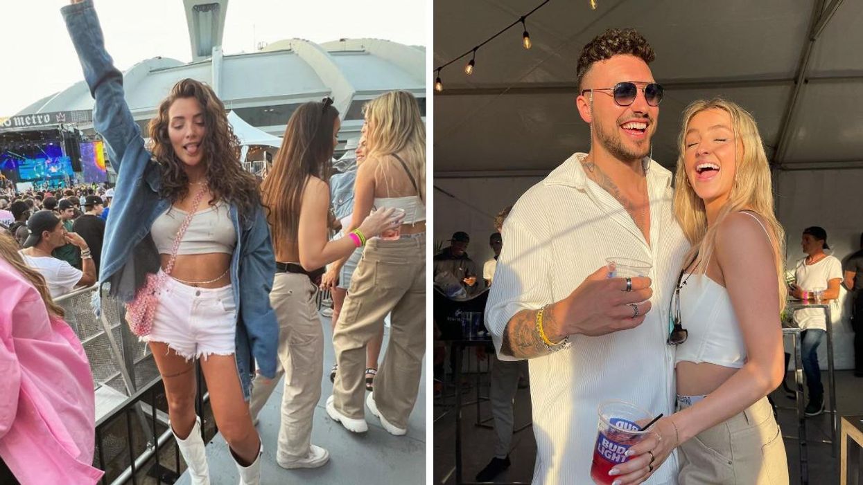 Audrey d'OD Dans l'Ouest. Droite : Fred d'OD Dans l'Ouest avec Alicia Moffet.