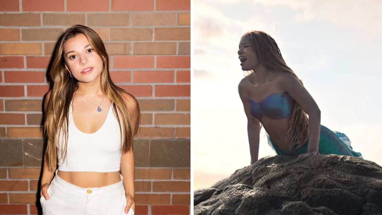 Audrey-Louise Beauséjour. Droite : The Little Mermaid.