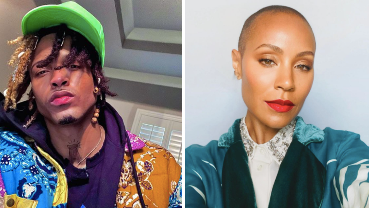 August Alsina. Right: Jada Pinkett-Smith.
