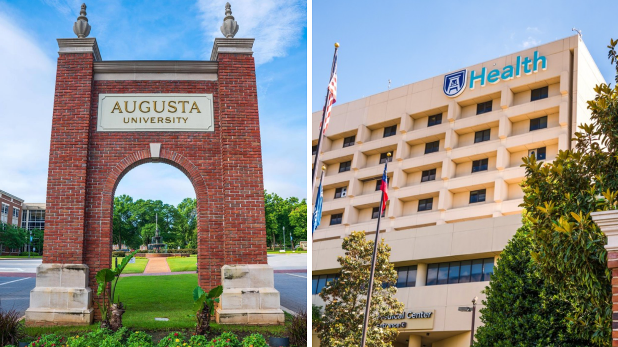Augusta University. Right: Augusta University Health.