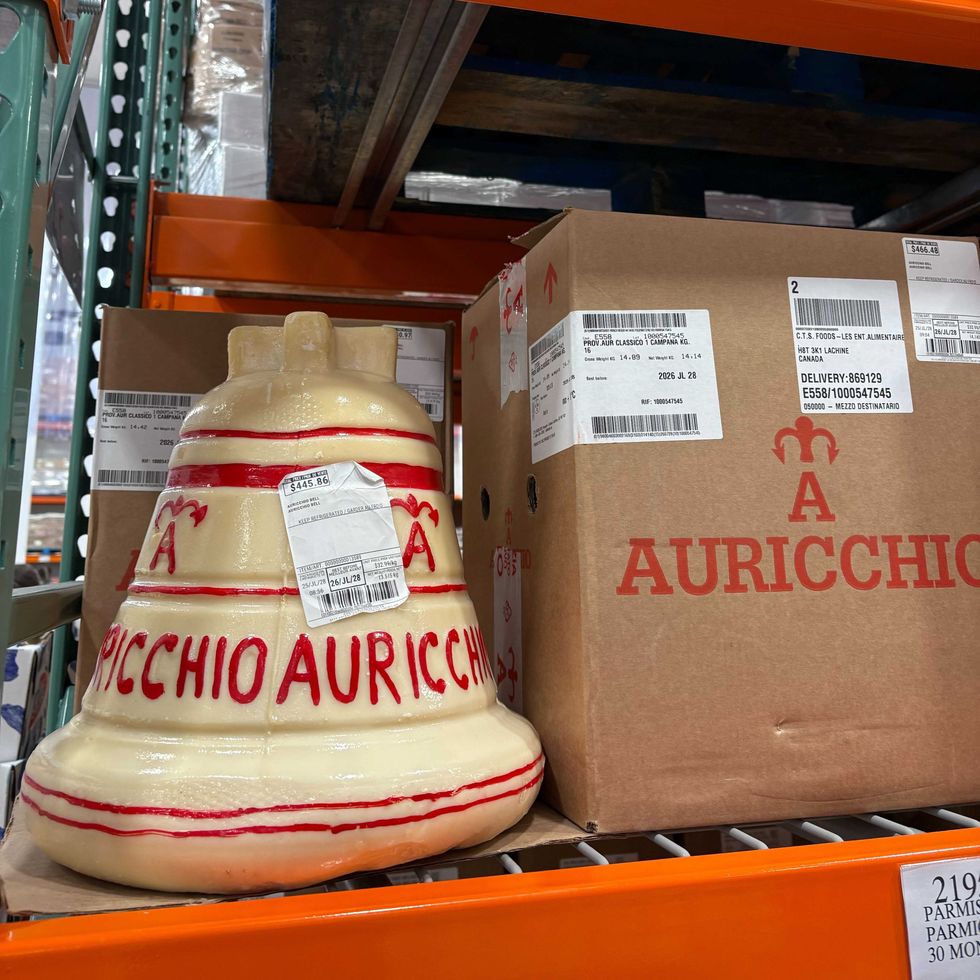 auricchio provolone shaped like a bell at costco business centre