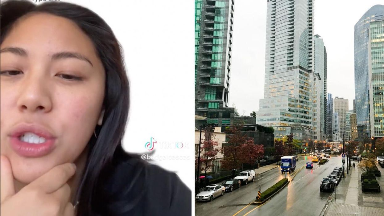 Australian TikToker. Right: Vancouver.