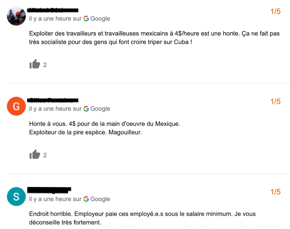 Avis Google.