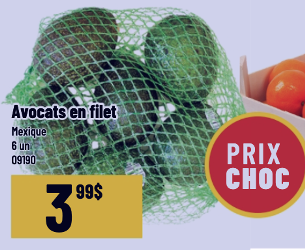 Avocats du Mexique dans la circulaire du Mayrand.