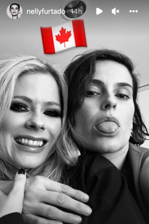 Avril Lavigne and Nelly Furtado.