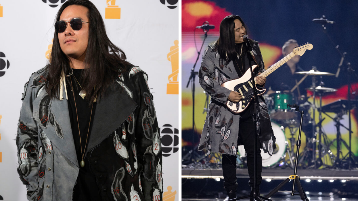 Aysanabee at the JUNO Awards 2023.