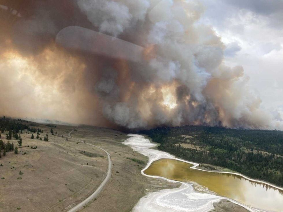 B.C. fire leaves scorched vehicles, trees, metal