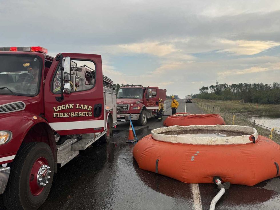 B.C. fire leaves scorched vehicles, trees, metal