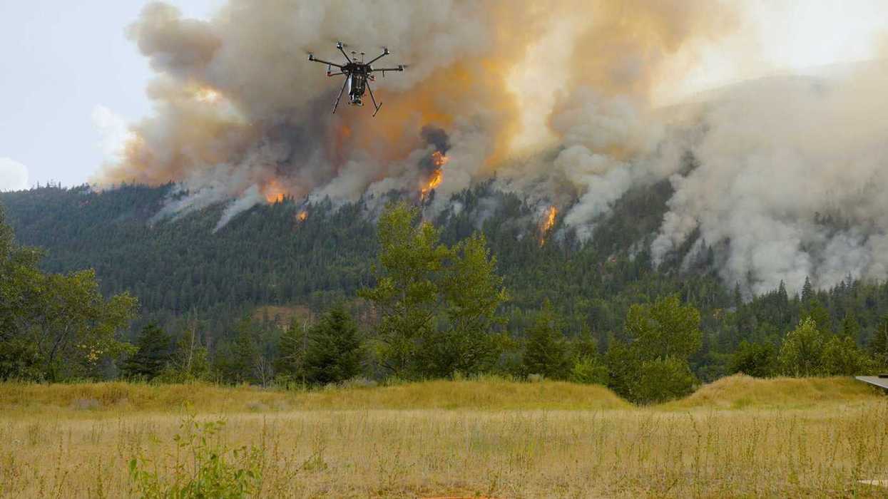 B.C. wildfire crews use drone in Canadian first
