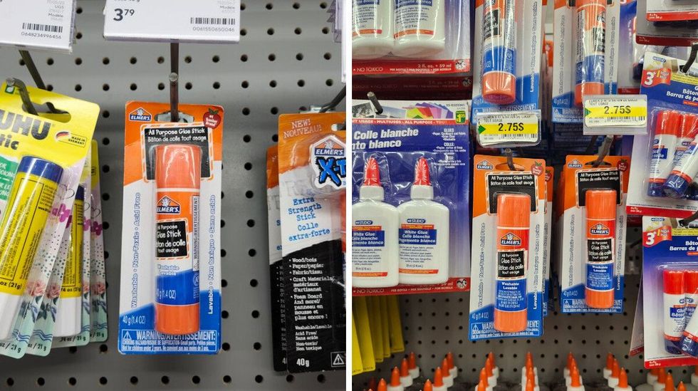 B\u00e2tons de colle Elmer's.
