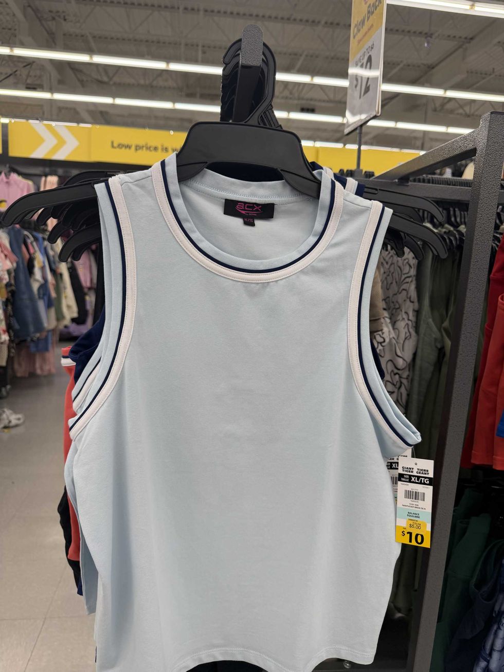 Baby blue athletic tank