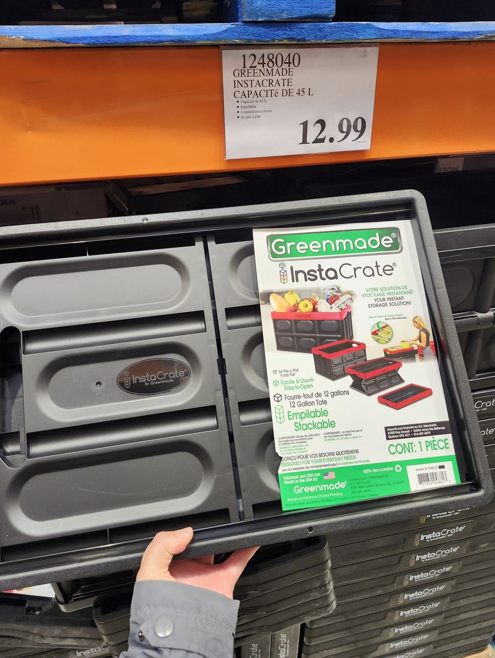 Bac pliant de la marque Greenmade.