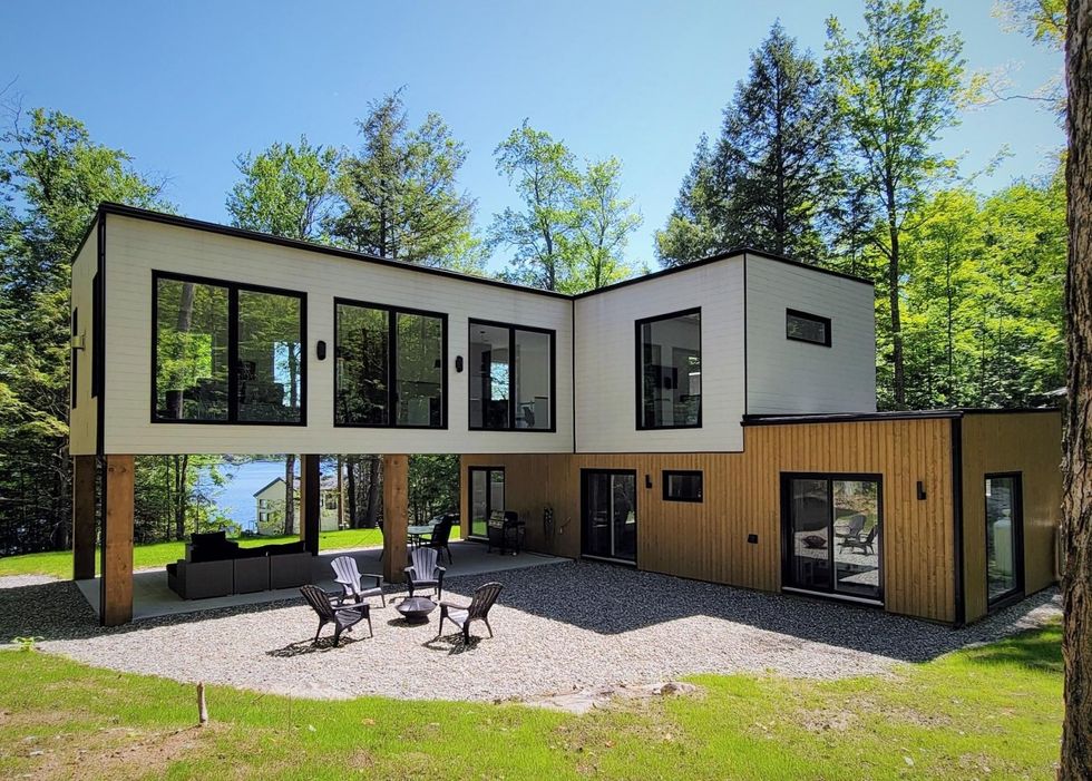 Backyard of the Magog house.