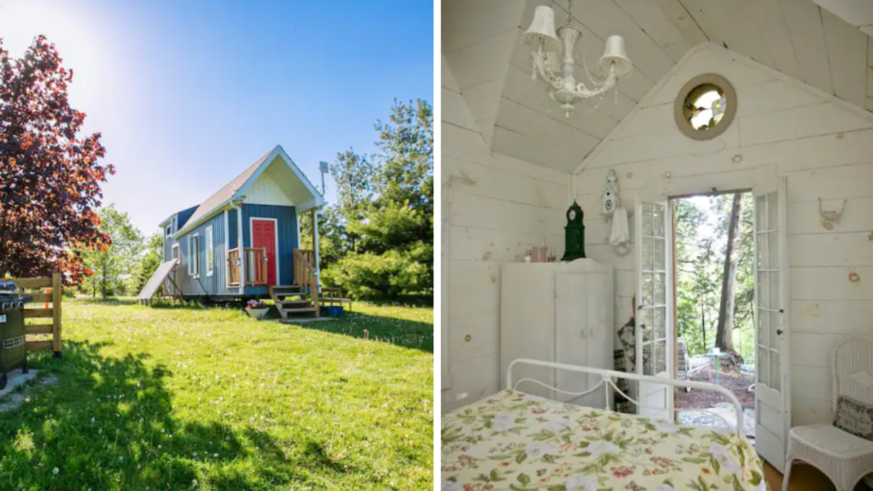Baco House. Right: Romantic and Serene Pond-Side Victorian Cottage.
