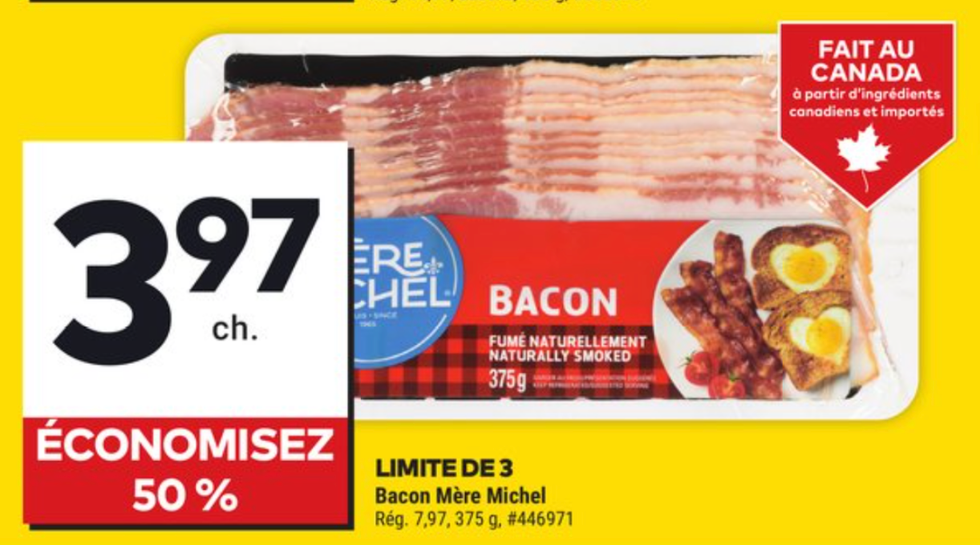 Bacon M\u00e8re Michel dans la circulaire du Tigre G\u00e9ant.