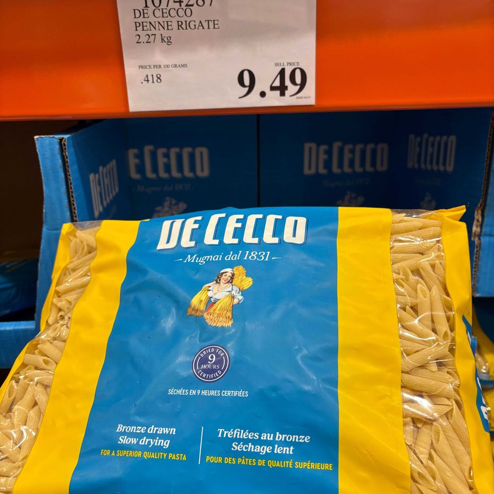 bag of de cecco pasta at costco