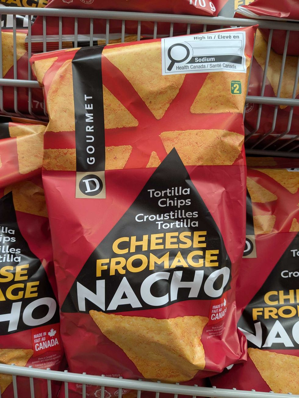 Bag of knock-off chips at Dollarama