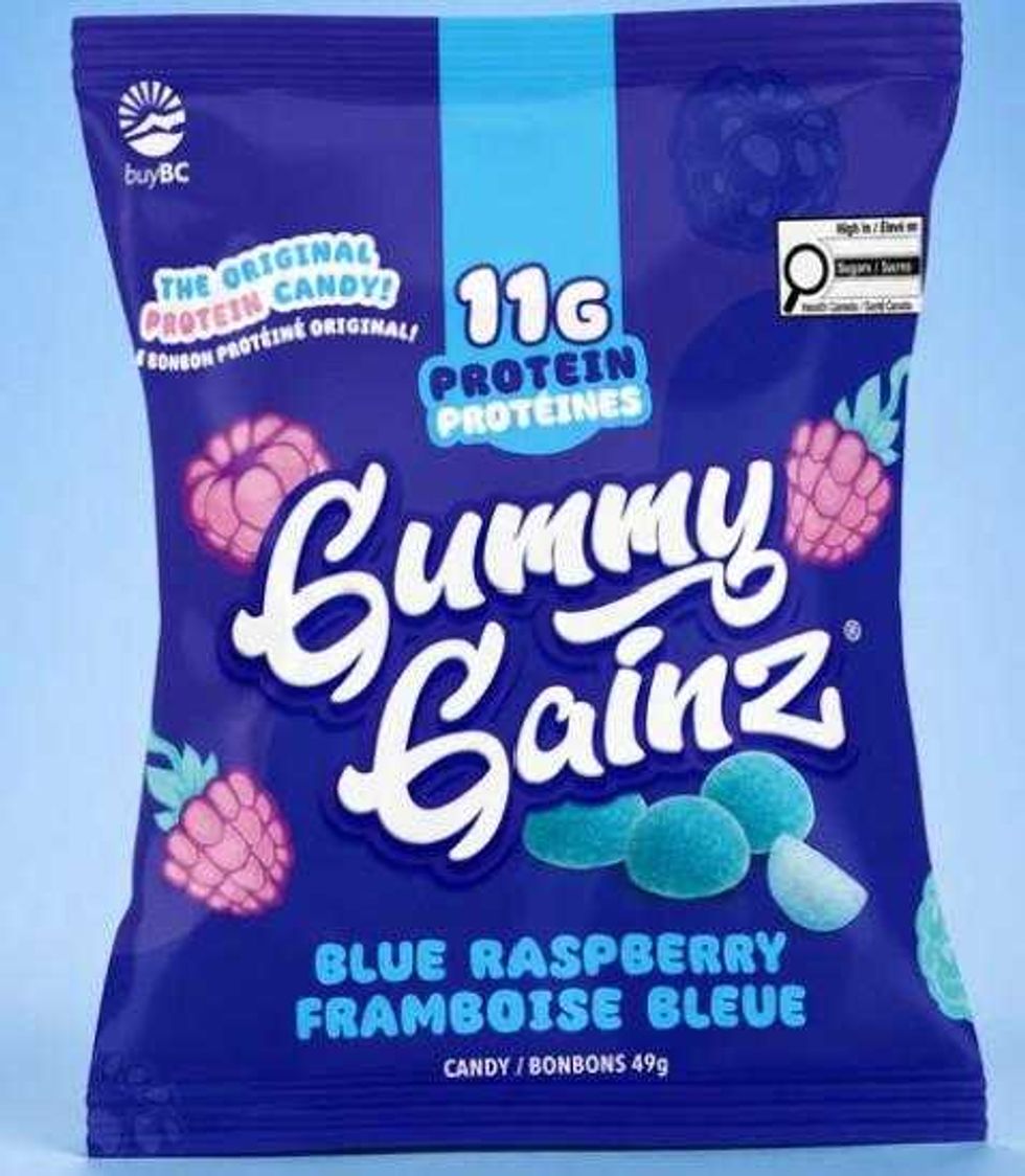 bag of recalled Gummy Gainz protein candy