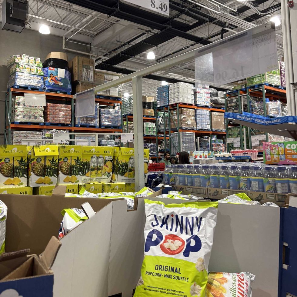 bag of Skinny Pop popcorn at Costco