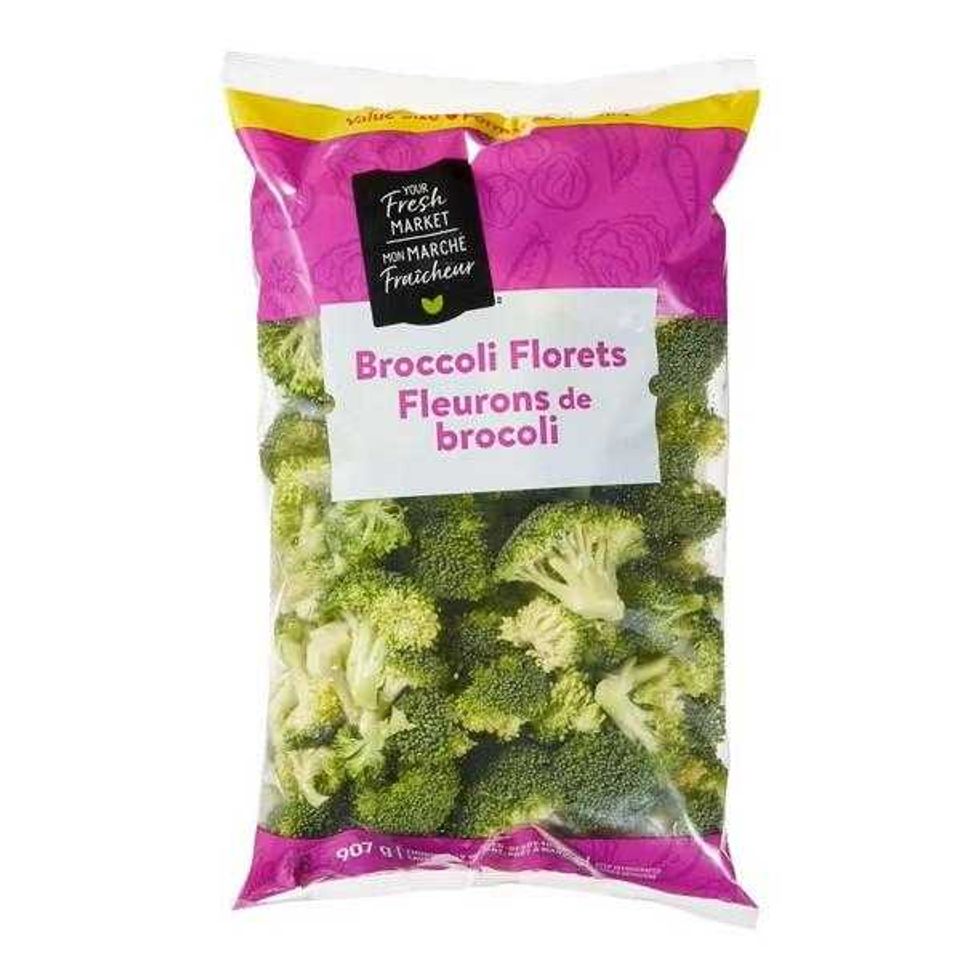 bag of Your Fresh Market broccoli florets